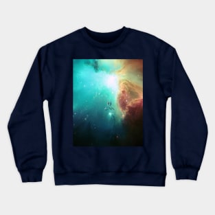 Walking with a Lover in the Galaxy Crewneck Sweatshirt